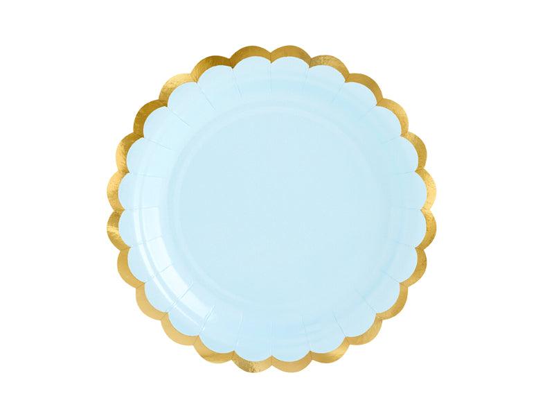 Teller, hellblau, 18cm (1 VPE / 6 Stk.) - FeierGlanz